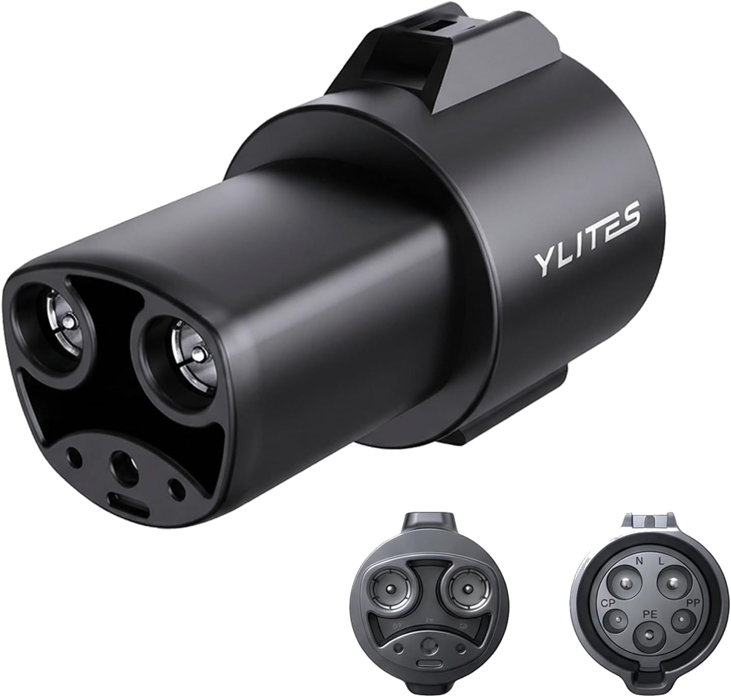 J1772 to Tesla Charger Adapter, Max 80A 250V Fast EV Adapter for Tesla Model 3/Y/X/S & Cybertruck, Smoother Plug-In & Removal, Enhanced Heat Resistance for Home & Public J1772 Charging Stations