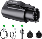 Tesla to J1772 Charging Adapter for J1772 EVs, Max Supports 80A 250V Fast NACS to J1772 Adapter, Heavy-Duty Durable Design, Secure Tight Fit, Heat-Resistant for Home, Public, Travel & Backup Charging