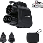 NACS to CCS Adapter for Fast Charging CCS1 EVs in Tesla V3/V4 Superchargers, Max 500A 1000V NACS DC Adapter, Dual Locks for Secure Connection and Easy Disconnect for Road Trip Backup