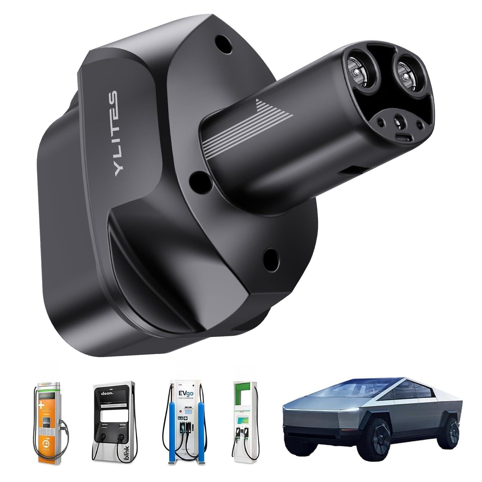 Tesla to J1772 Charging Adapter for J1772 EVs, Max Supports 80A 250V Fast NACS to J1772 Adapter, Heavy-Duty Durable Design, Secure Tight Fit, Heat-Resistant for Home, Public, Travel & Backup Charging