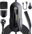 Level 2 for Tesla Charger，40AMP/9.6kW Adjustable Current，21FT Cable，NACS Connector，Fast Home Portable EV Charging Station，with NEMA 240V14-50 Plug&110V 5-15 Adapter，for Model X/Y/3/S/Cybertruck