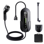 2026 Upgraded Level 1 & 2 Portable EV Charger, 25Ft J1772 Charging Cable, 8–16Amp Adjustable Current with Delay Start, 110–240V, NEMA 6-20 Plug with 5-15 Adapter, for All EVs & PHEVs