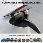 Level 1&2 for Tesla Charger,8-16AMP Adjustable Current,NACS Mobile Connector,21ft Cable,240V NEMA 6-20 Plug&110V 5-15 Adapter,Portable Home Electric Car EV Charger,for Model X/Y/3/S/Cybertruck