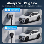 Level 2 for Tesla Charger，40AMP/9.6kW Adjustable Current，21FT Cable，NACS Connector，Fast Home Portable EV Charging Station，with NEMA 240V14-50 Plug&110V 5-15 Adapter，for Model X/Y/3/S/Cybertruck